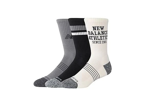 New Balance Active Graphic Crew Socks 3 Pack 1