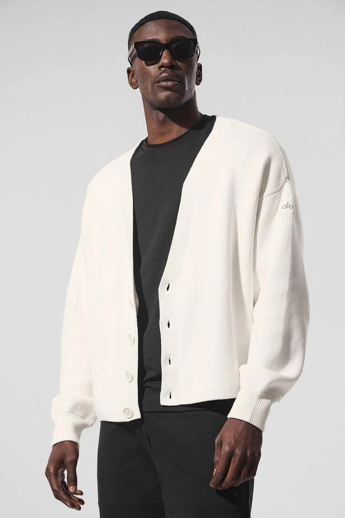 Alo Scholar Cardigan Sweater - Espresso 1