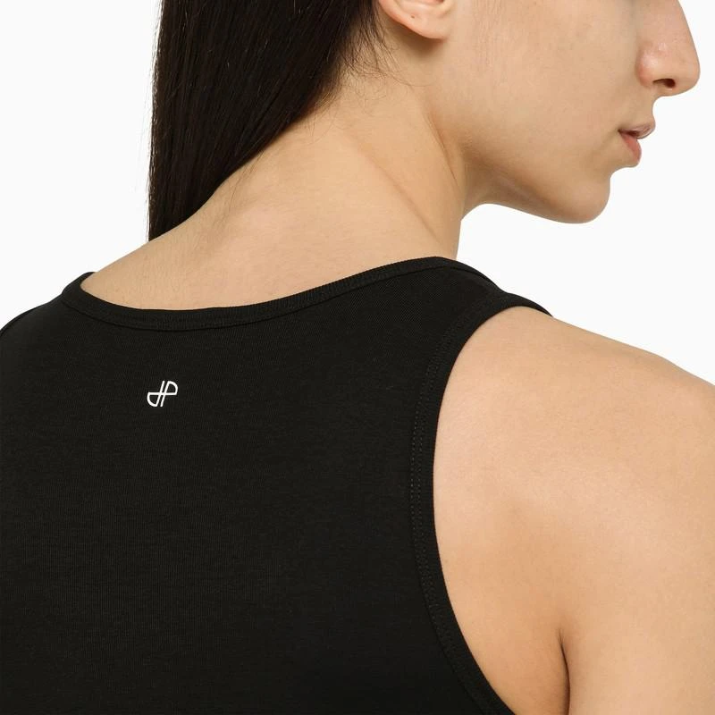 Patou Black tank top with logo 4