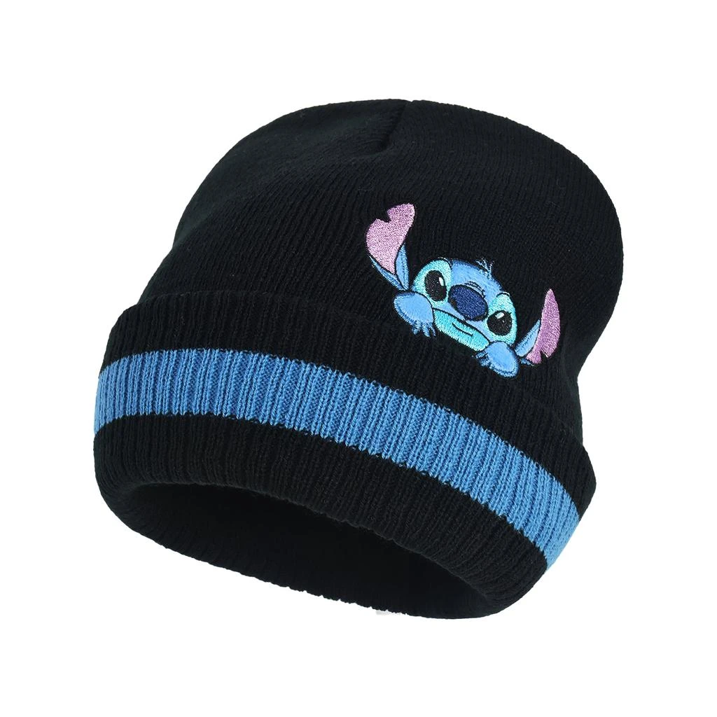 Concept One DISNEY LILO & STITCH PEEKING STRIPED BEANIE 3