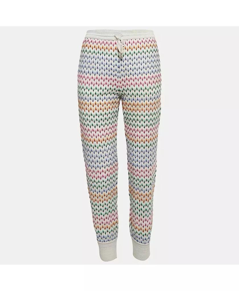 Pre-Owned Missoni Women's Grey Patterned Knit Jogger Pants