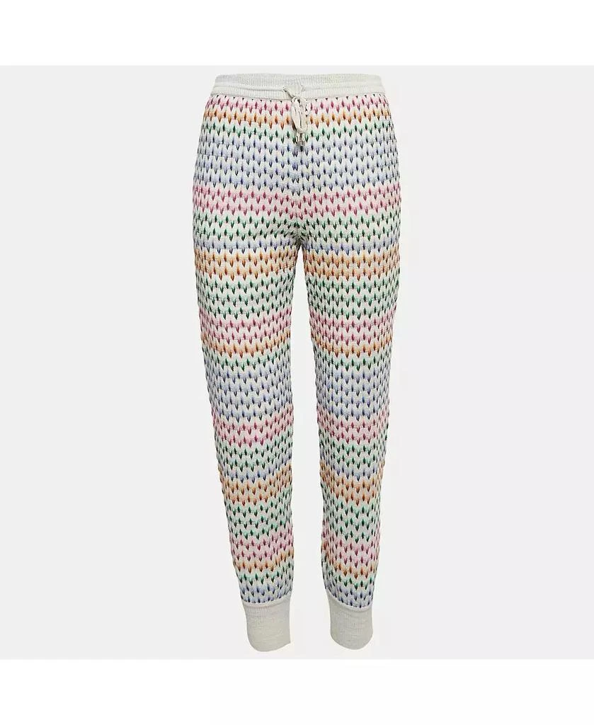 Pre-Owned Missoni Women's Grey Patterned Knit Jogger Pants 1