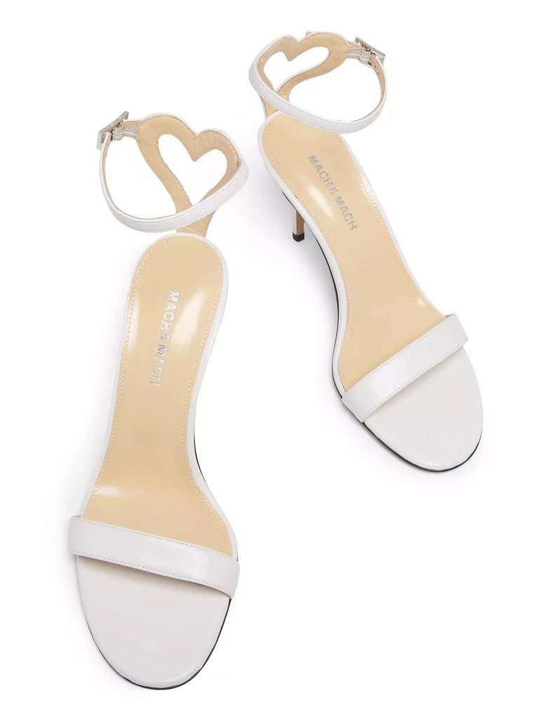 Mach & Mach Special Heart Leather Sandals 4