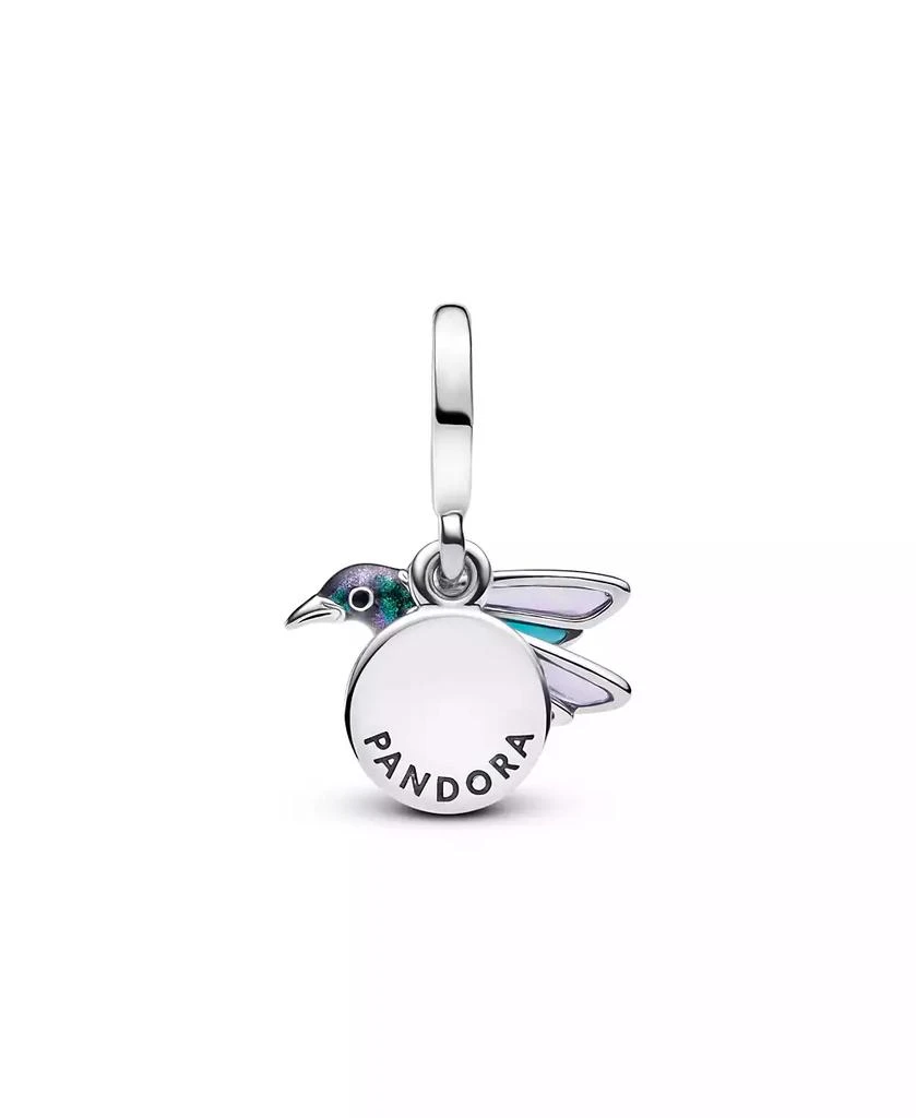 PANDORA Sterling Silver Hummingbird Double Dangle Charm 2