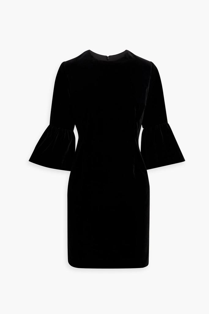IRIS & INK Delilah cotton-blend velvet mini dress