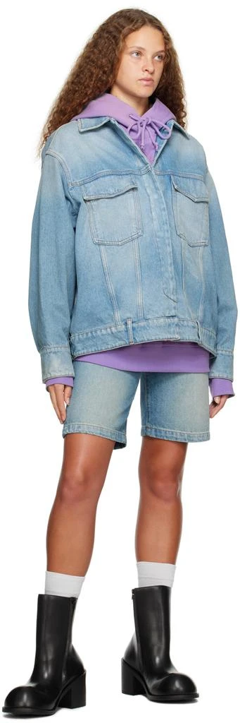 Max Mara Blue Dorotea Denim Shorts 4