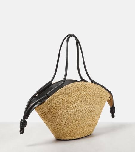 Loewe Paseo Small raffia basket bag - Tote Bags - Compare