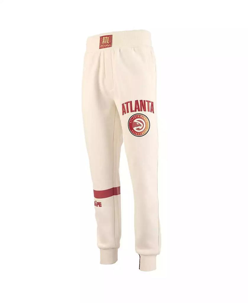Two Hype x NBA Men's Cream Atlanta Hawks Culture Hoops Collection Premium Jogger Pants