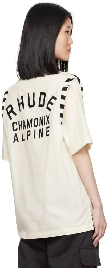 Rhude Off-White & Black Chamonix Alpine Shirt 3