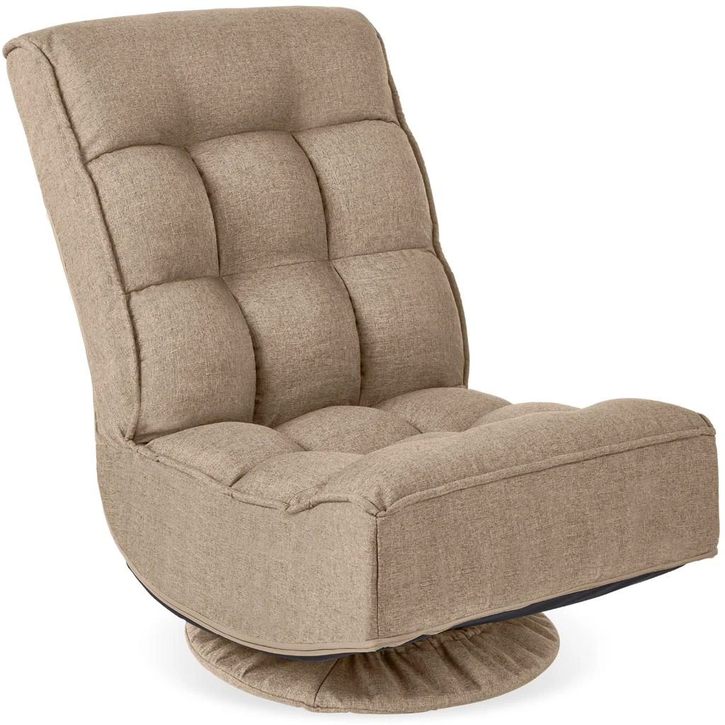 Best Choice Products Folding Floor Gaming Chair for Home, Office w/ 360-Degree Swivel, 4 Positions 11