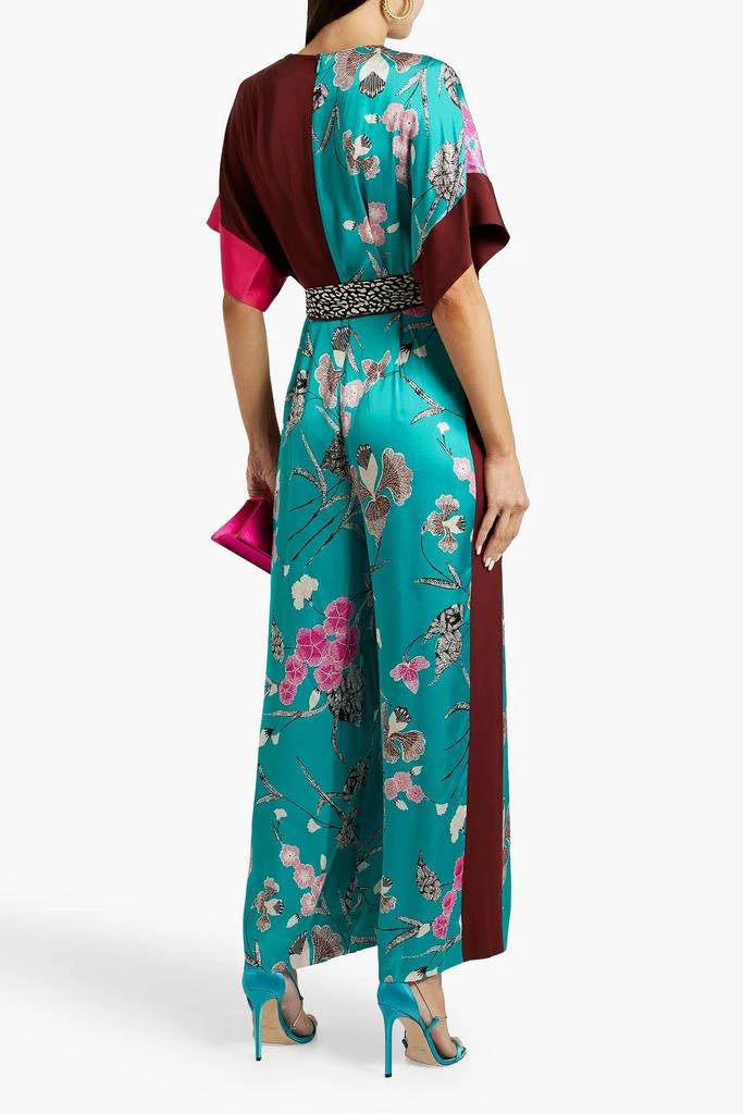 Diane von Furstenberg Rinna printed satin wide-leg jumpsuit 3