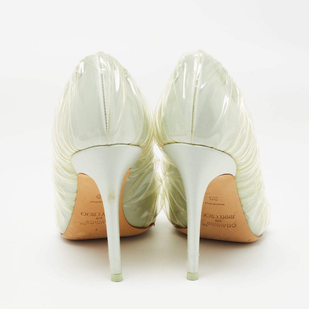 Jimmy Choo Jimmy Choo x Off-White Light Blue Satin and