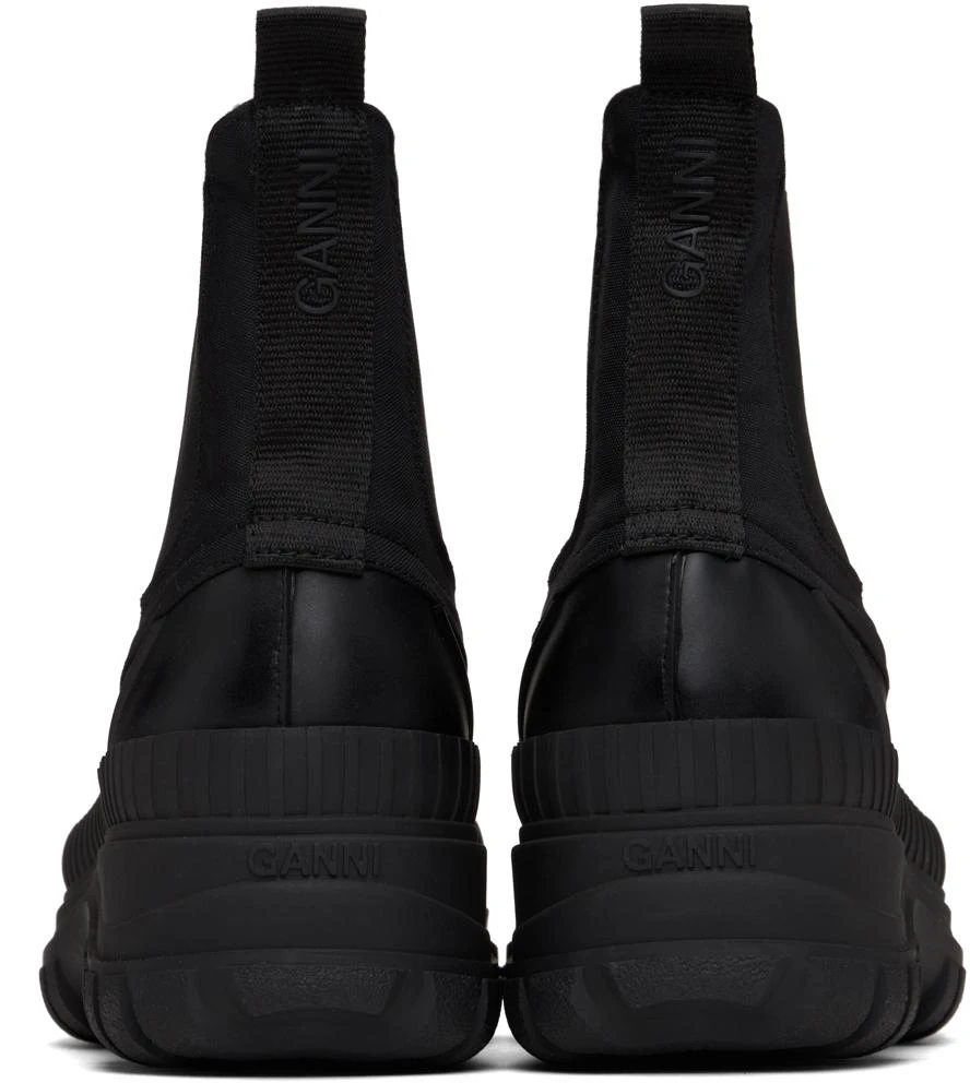Ganni Black Outdoor Chelsea Boots 2