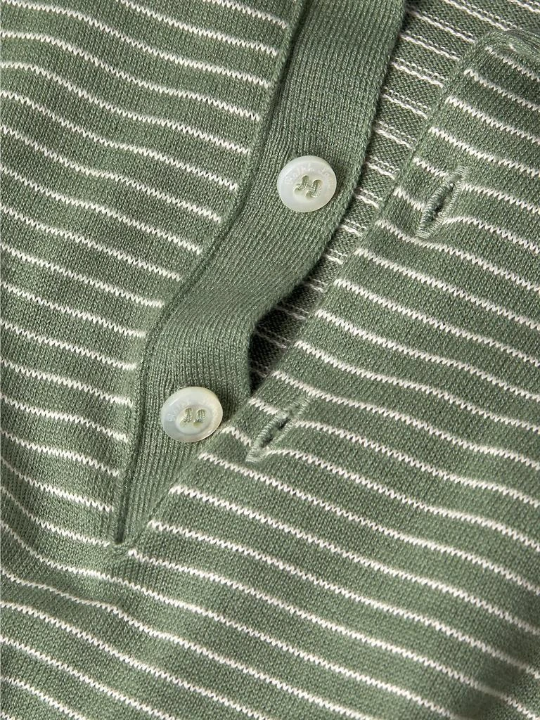 Ralph Lauren Striped Silk-Cotton Polo-Collar Sweater 6