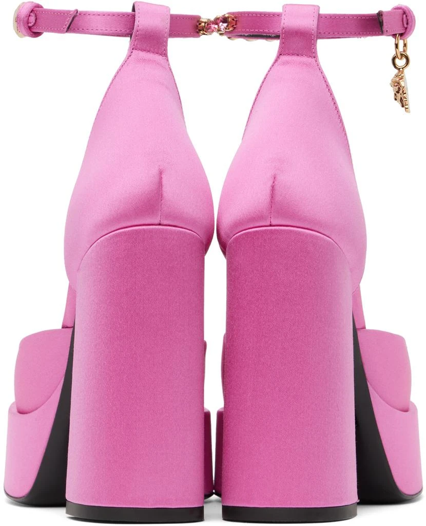 Versace Pink Medusa Aevitas Platform Heels 2