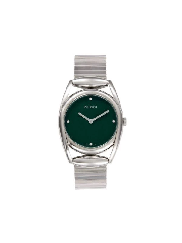 Gucci Horsebit Stainless Steel & 0.023 TCW Diamond Bracelet Watch/34MM 1