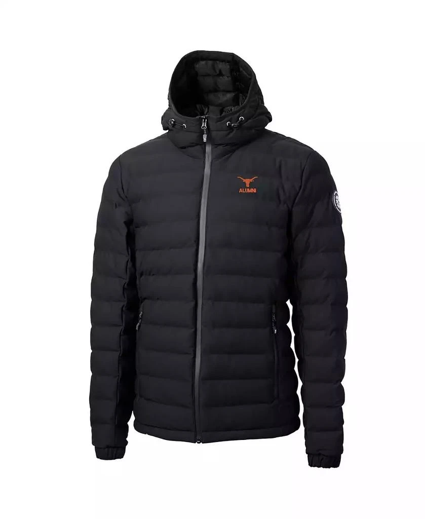 Cutter & Buck Men's Black Texas Longhorns Alumni Logo Mission Ridge Eco Insulated Puffer Full-Zip Jacket 3