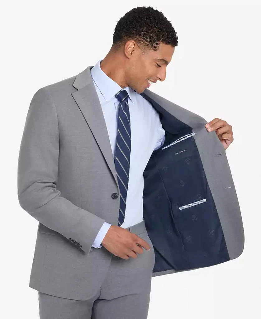 Tommy Hilfiger Men's Solid Pearl Grey Suit Jacket 3