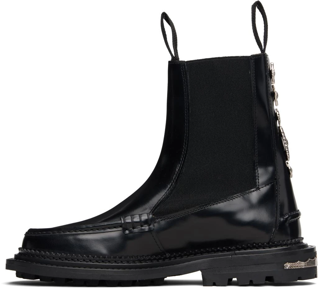 Toga Pulla Black Polido Chelsea Boots 3