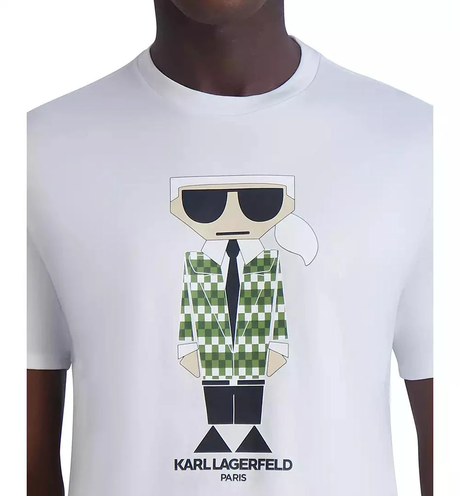 Karl Lagerfeld Paris Men's Slim-Fit Cocktail Karl Blazer Graphic T-Shirt 4