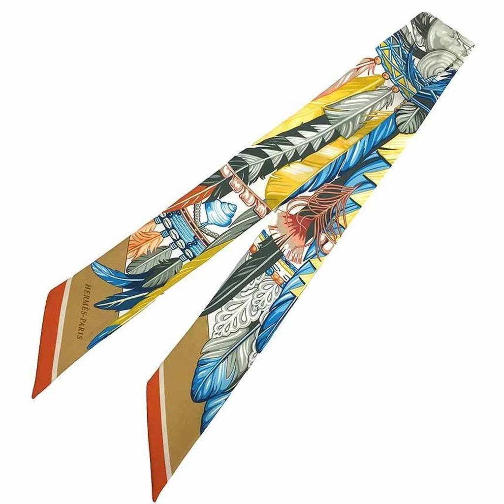 Hermes blue yellow Silk Scarf (Pre-Owned)