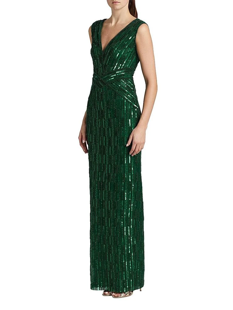 Pamella Roland Embellished Tulle Gown 4