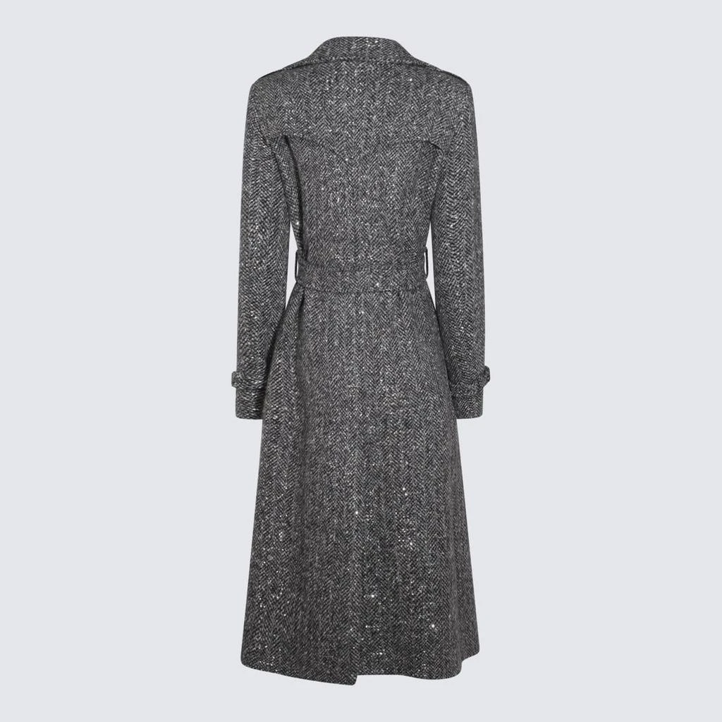 TAGLIATORE Tagliatore Grey Carola Wool Coat 2