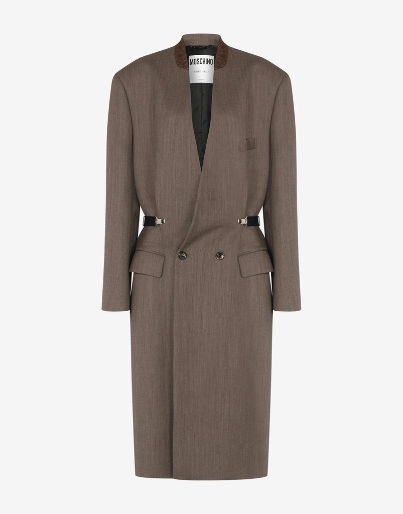 Moschino Wool Canvas Coat