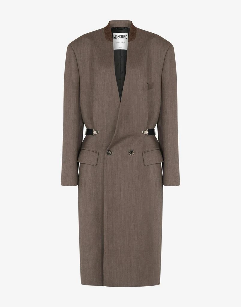Moschino Wool Canvas Coat 1