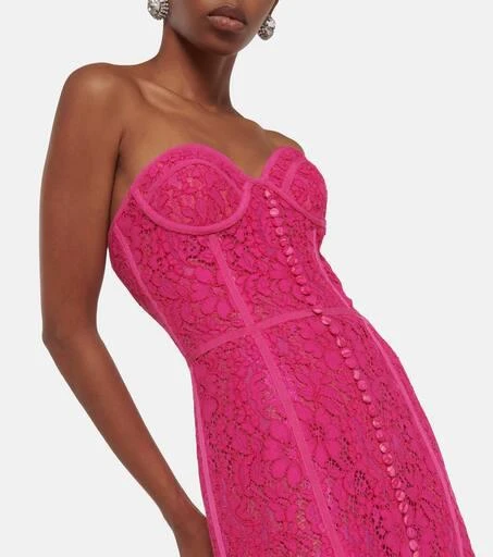 Costarellos Elodie lace bustier maxi dress 4