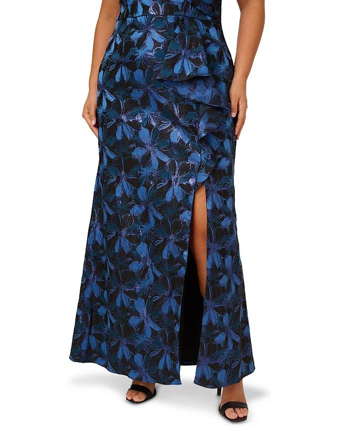Adrianna Papell Plus Jacquard Gown 3