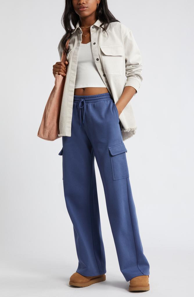 BP. Frayed Oversize Twill Workwear Shirt