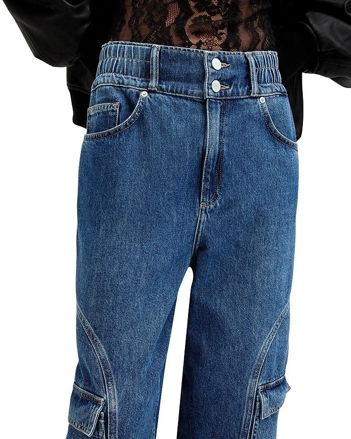 ALL SAINTS Hailey Mae Tapered Jeans in Mid Indigo 6