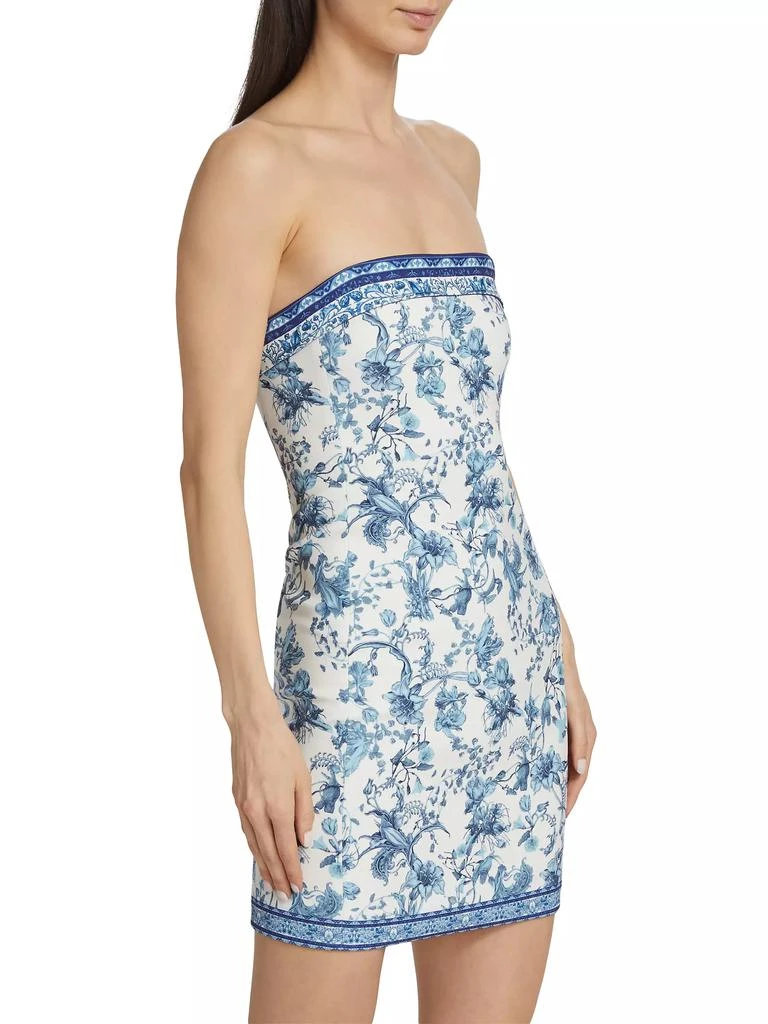 Alice + Olivia Kelly Floral Strapless Minidress 4