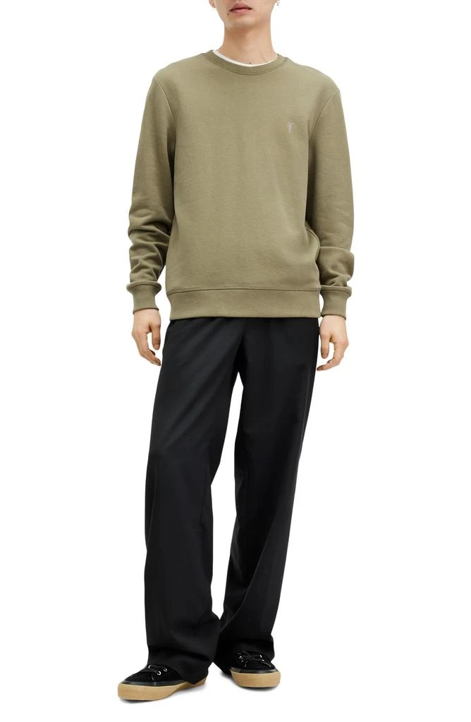 ALL SAINTS Raven Slim Fit Crewneck Sweatshirt 6