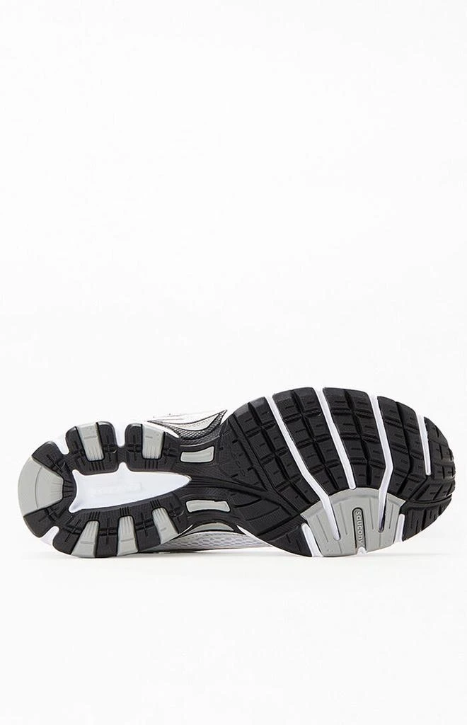 Saucony White & Silver Grid Ride Millennium Shoes 4