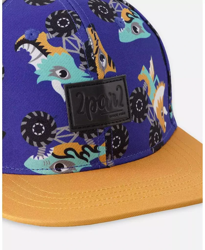 Deux par Deux Boy Cap Blue Truck Print - Toddler|Child 5