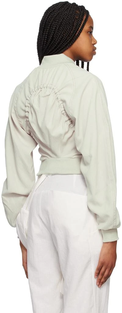 Hyein Seo Beige Reversible Bomber Jacket 3