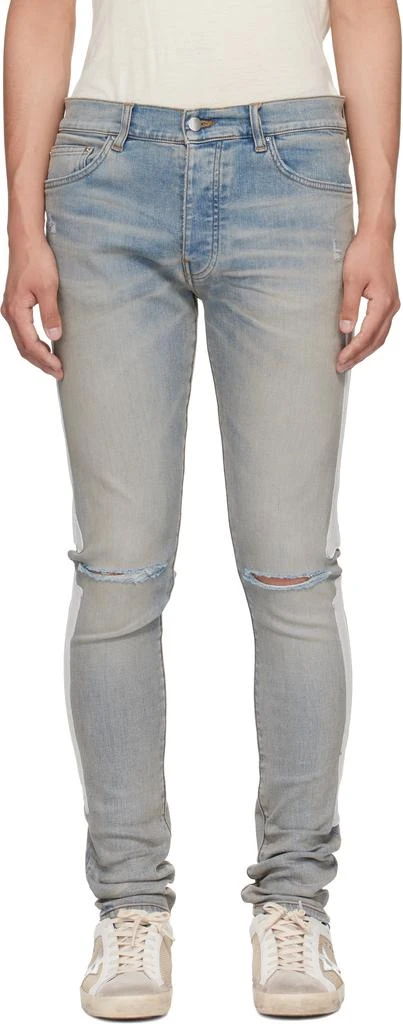 AMIRI Blue Bones Slash Jeans 1
