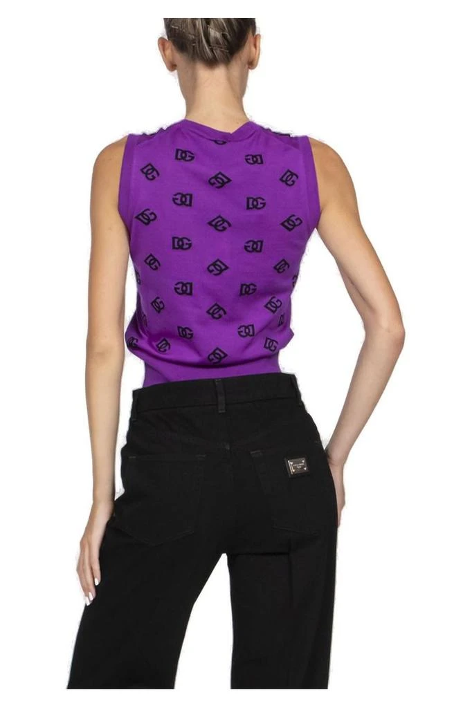 Dolce 
Gabbana Dolce 
Gabbana Logo Intarsia Knitted Vest 2