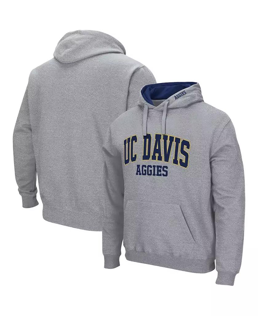 Colosseum Men's UC Davis Aggies Arch and Logo Pullover Hoodie