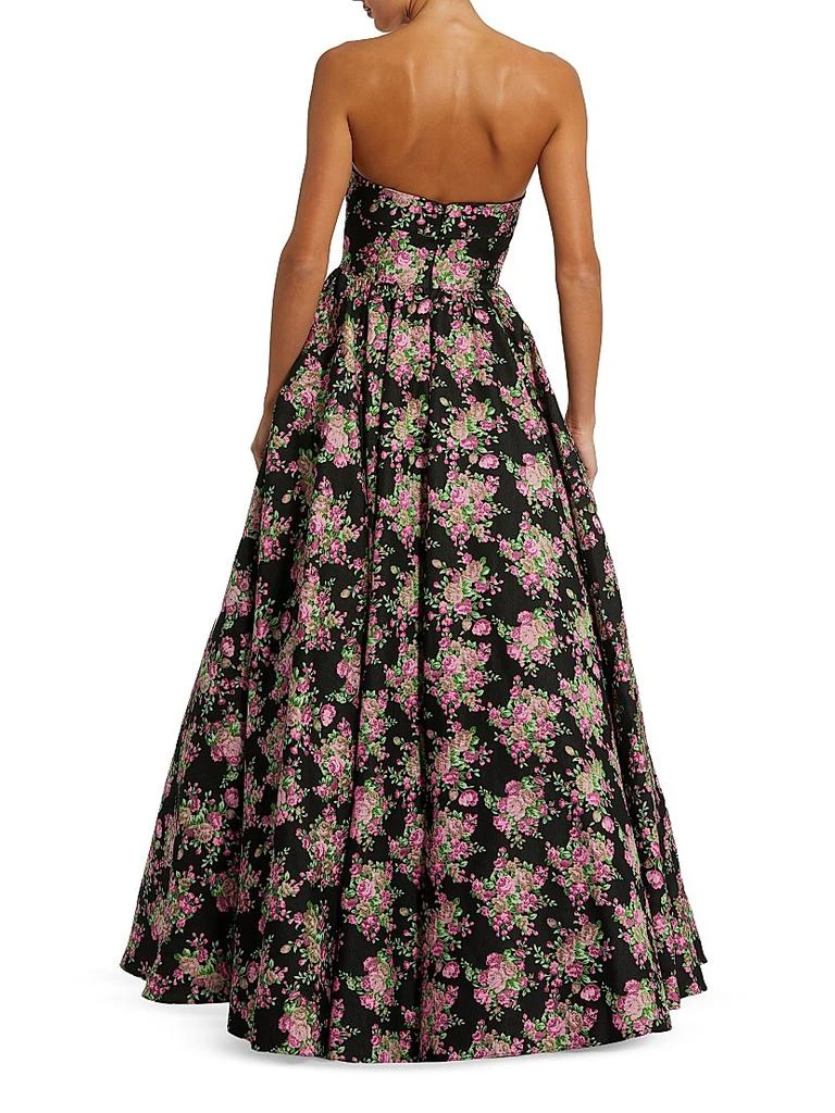 Mac Duggal Floral Brocade Strapless Ballgown 2