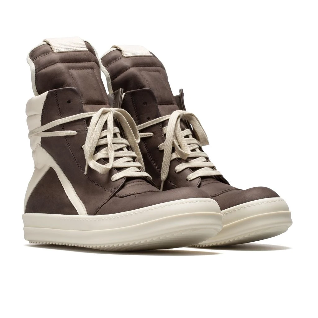 Rick Owens Geobasket Sneakers (Dust/Milk/Milk) 2