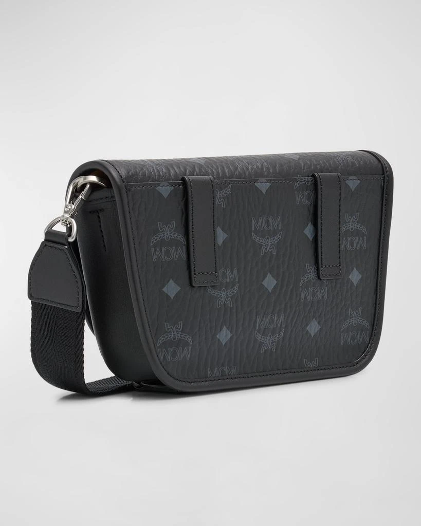 MCM Men's Aren Visetos Monogram Messenger Bag 5