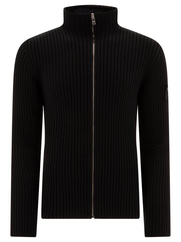 Prada Prada Mock-Neck Zip-Up Cardigan