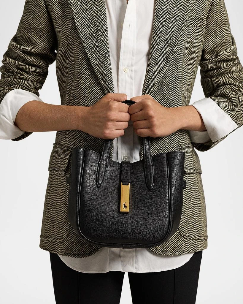 Ralph Lauren Small Grain Leather Tote Bag 2