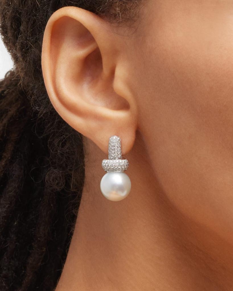 Belpearl Avenue Diamond & South Sea Pearl Earrings