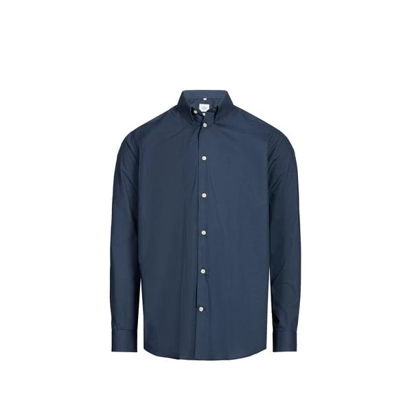 Au Printemps Paris Chemise col classique manches contrastantes en coton