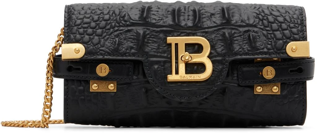 Balmain Black B-Buzz 23 Calfskin Bag 1