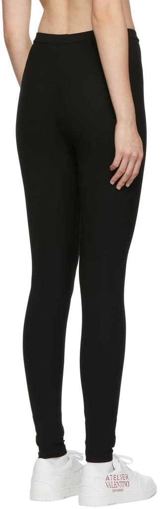Valentino Black Viscose Jersey Leggings 3
